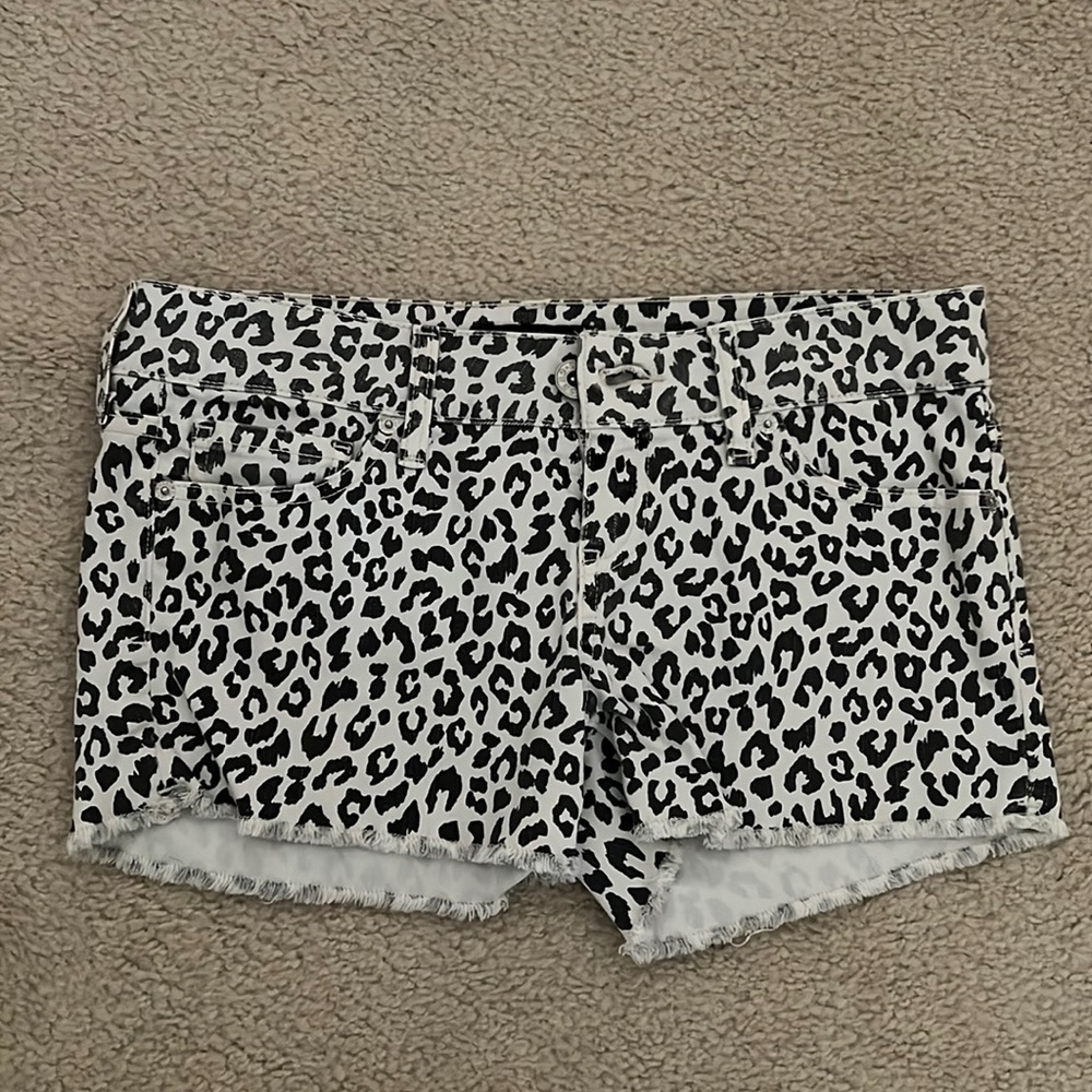 Cheetah print Guess Jean shorts